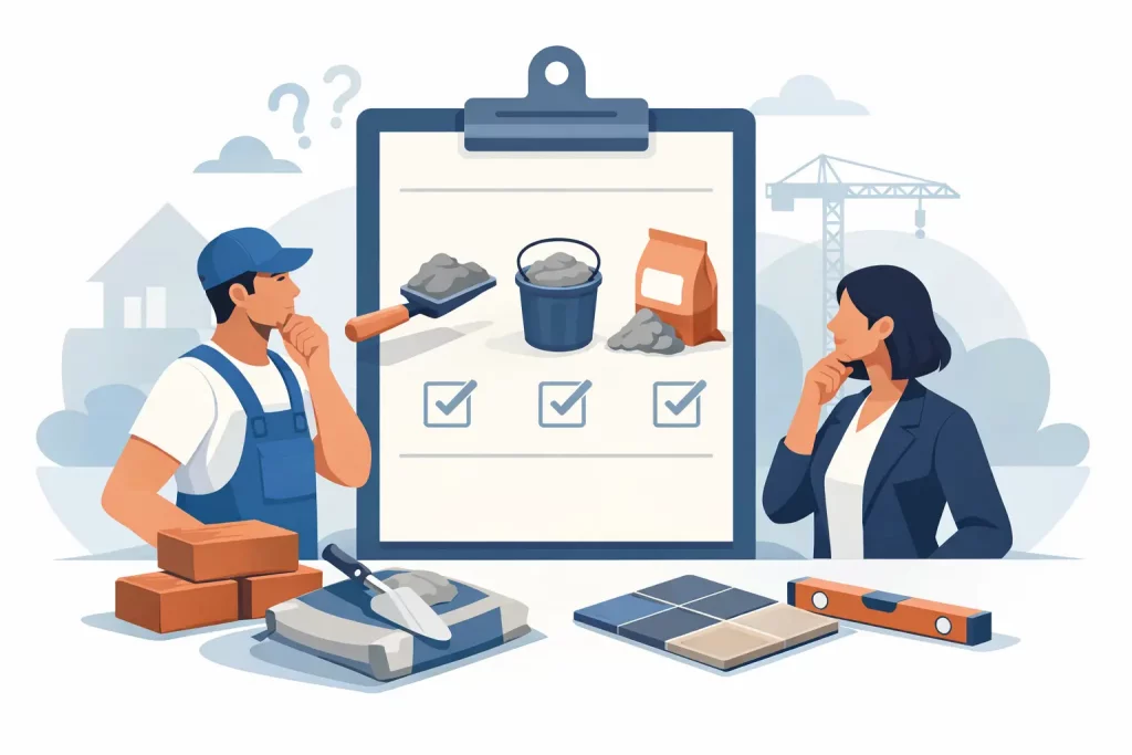 Comment choisir un mortier compatible