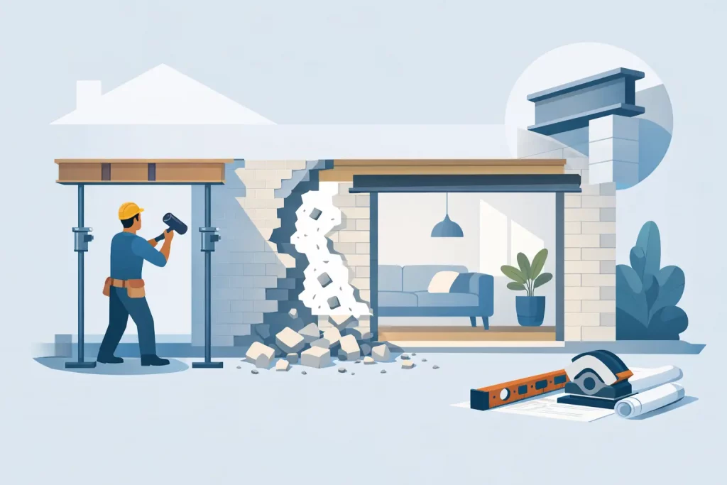 Créer une load bearing wall opening