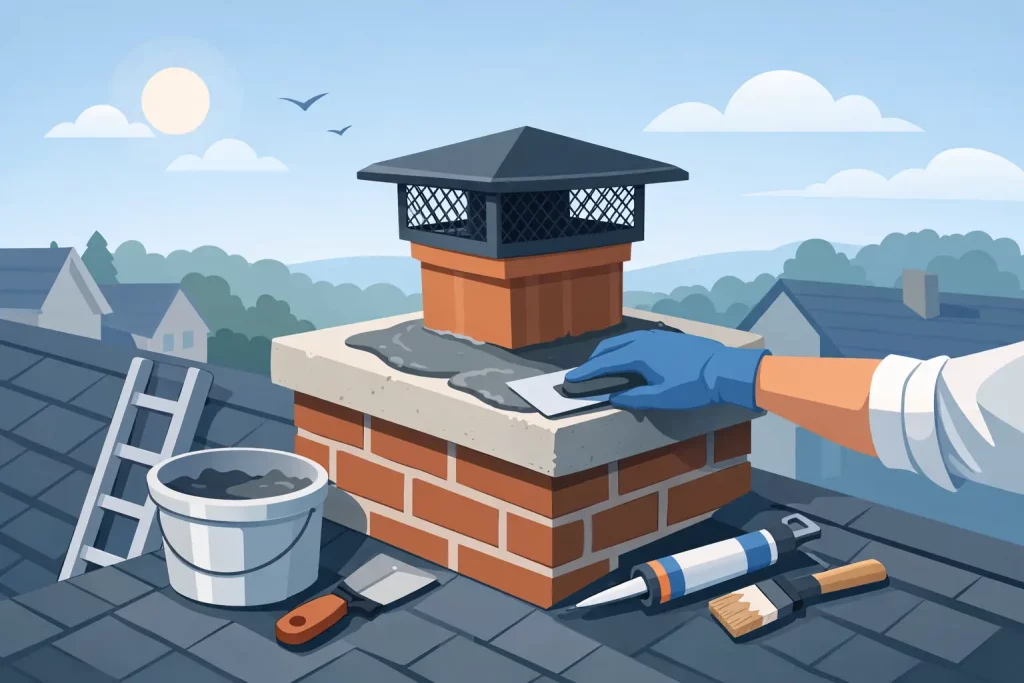 How to repair chimney crown sans erreur