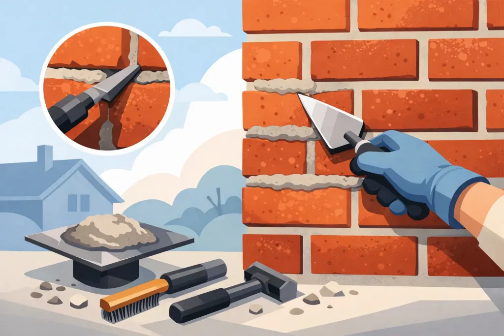 How to Repoint Brick Mortar Correctly