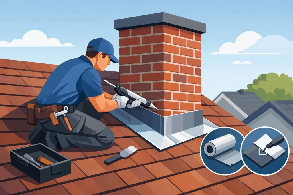 Réparation de chimney flashing sans erreur
