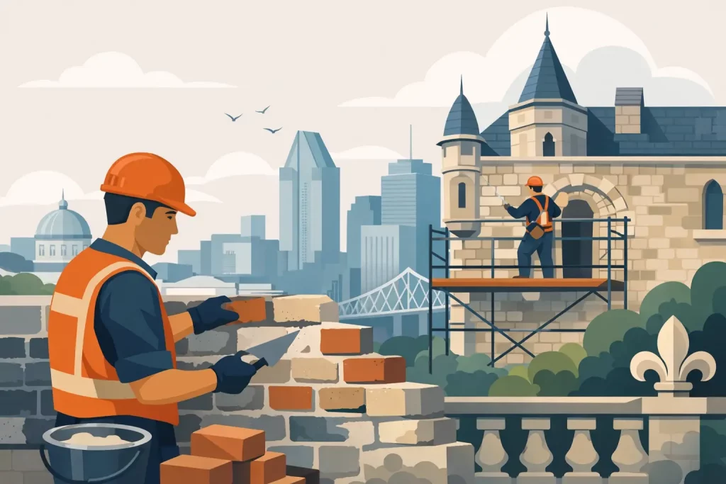 Entrepreneur maçonnerie patrimoniale Montréal