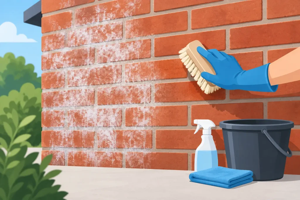 Comment nettoyer l’efflorescence sur la brique